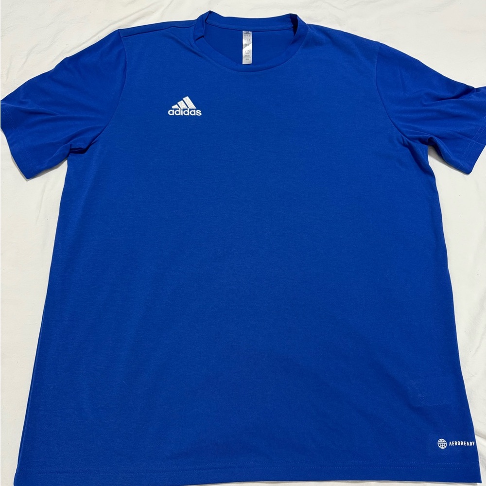 NWOT Adidas Men's Blue Performance Shirt Size Large